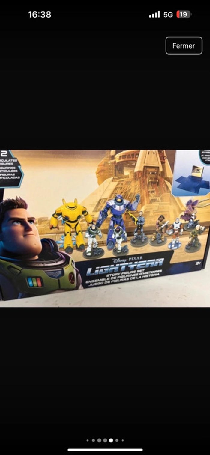 Ensemble de 9 figurines articulées Lightyear Disney – état neuf - photo numéro 2