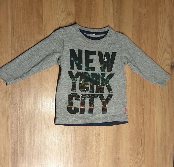Tshirt manches longues, NY, taille 9 - 12 mois, Name It