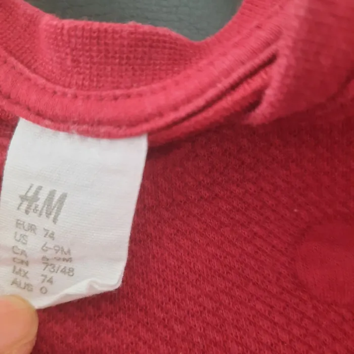 Robe H&M rouge – 6/9 mois-74cm - photo numéro 3