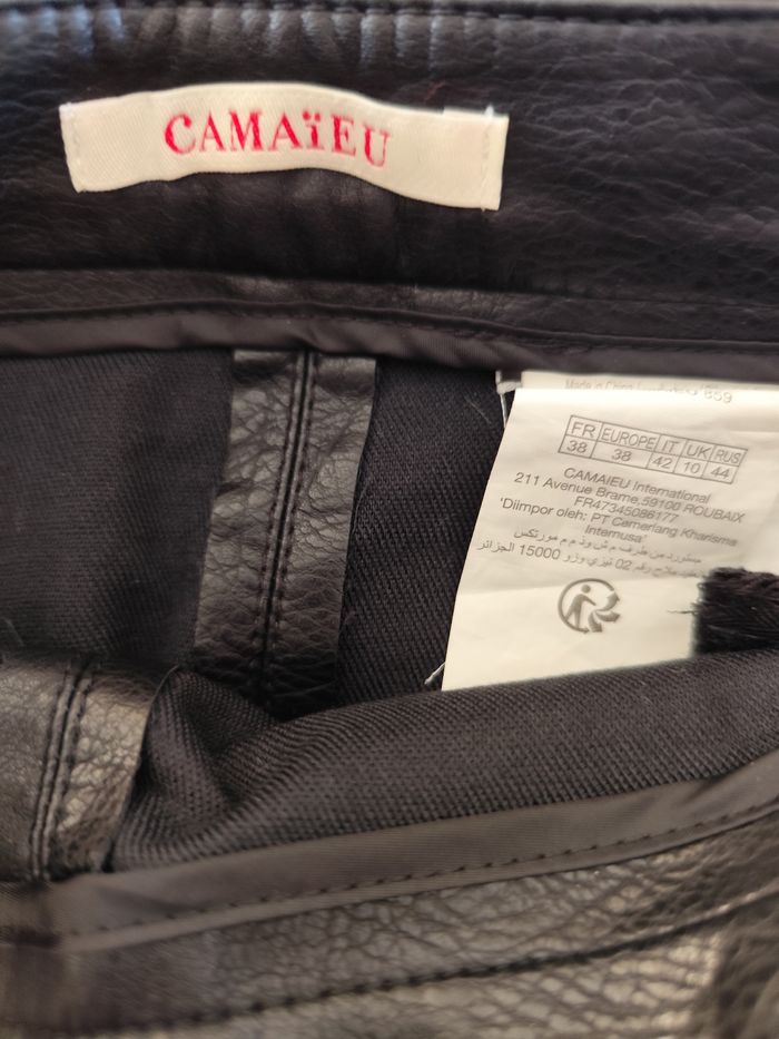 Jupe simili cuir 38 camaïeu - photo numéro 2