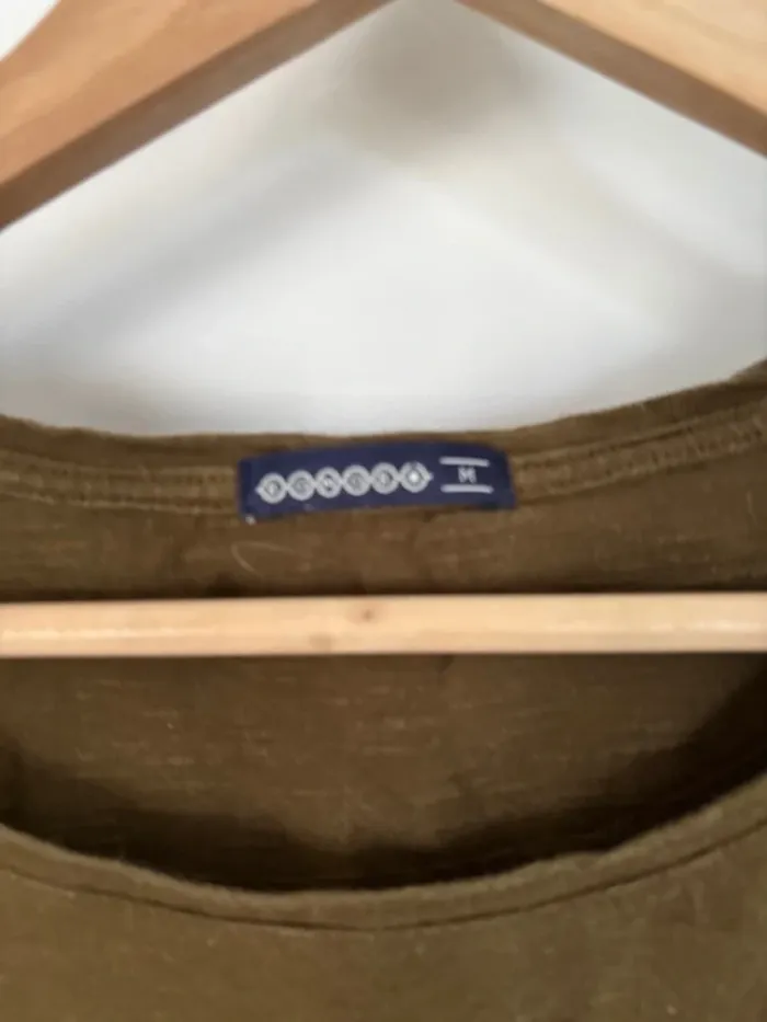 t-shirt à manches longues kaki bonobo taille M - photo numéro 2