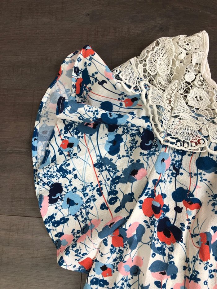 T shirt blouse Morgan taille 36 imprimé japonisant - photo numéro 2