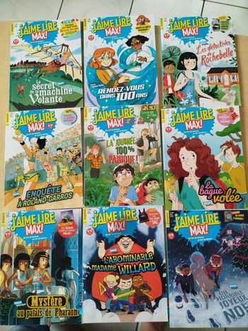 lot de 9 "J'aime lire max" 2020