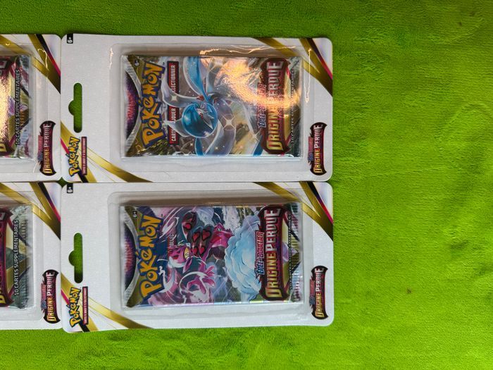 Lot de 4 Blisters Boosters Pokémon Origine Perdue Neuf et Scellé - photo numéro 2