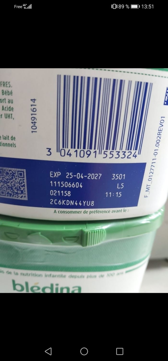 Lait infantile neuf - photo numéro 2