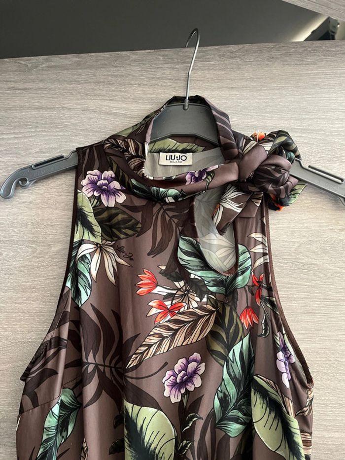 Superbe robe vintage Liu Jo à nouer dans le cou - photo numéro 4