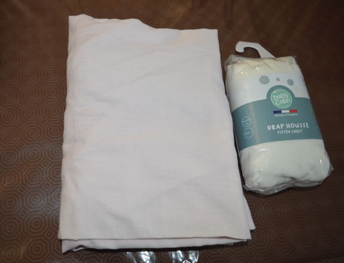 lot 2 draps housse - lit bébé