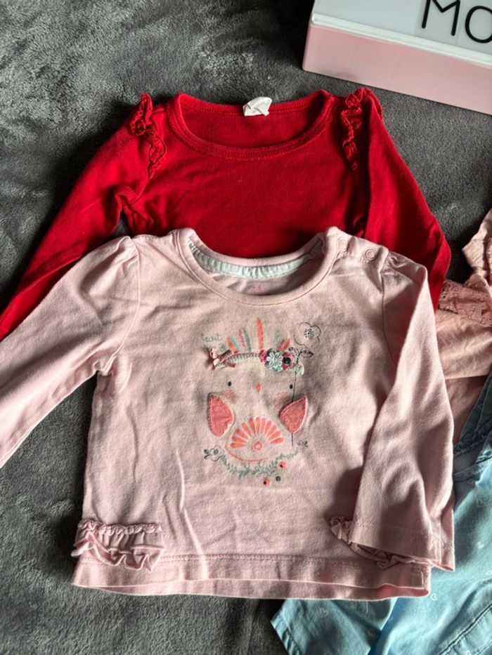 Lot tshirts, 9 mois - photo numéro 3