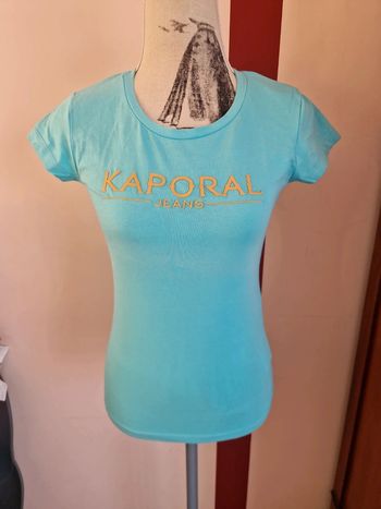 T-shirt turquoise Kaporal