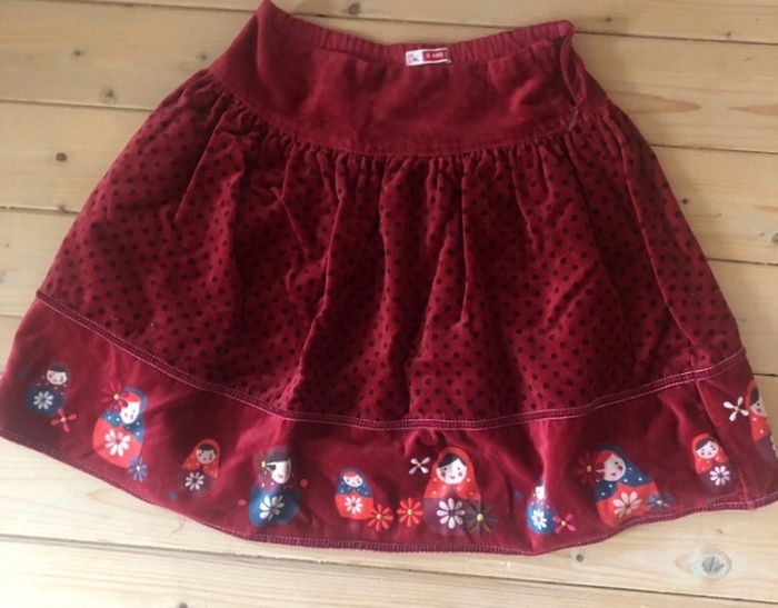 Jupe en velours DPAM poupées russes