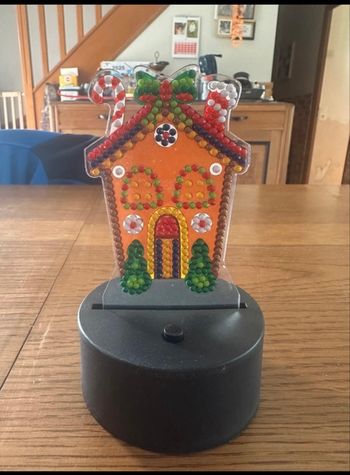 Petite lampe ou petite veilleuse peinture diamant