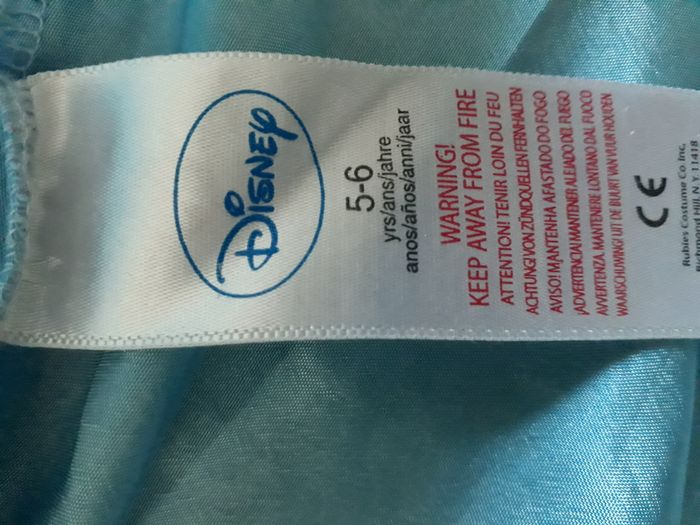 Déguisement robe de princesse bleue 5 - 6 ans Disney - photo numéro 8