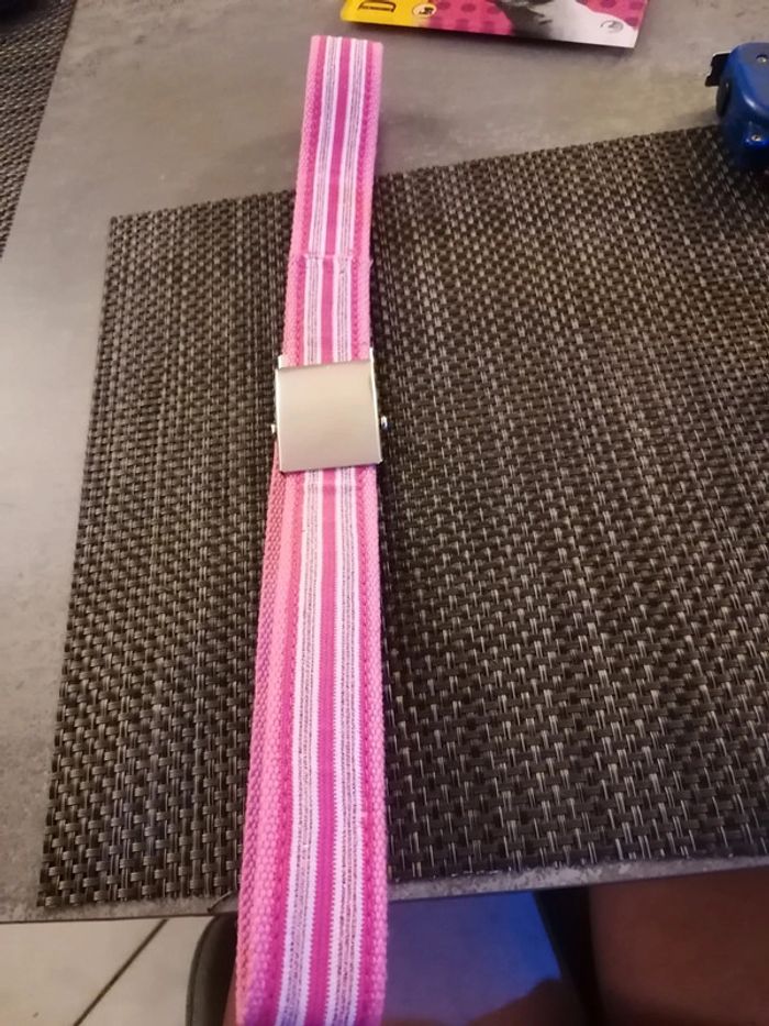 Ceinture tissu femme/fille 105cm réglable tbe - photo numéro 2