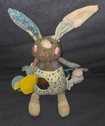 Doudou peluche Lapin d'activités- Les jolis trop beaux - Moulin Roty