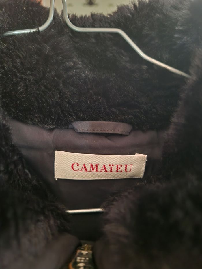 Manteau long noir taille 36 Camaïeu - photo numéro 2