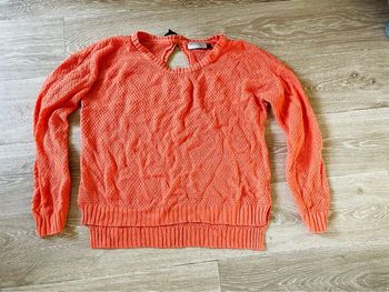 Pull femme orange