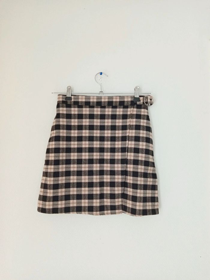 Mini-jupe a carreaux femme c