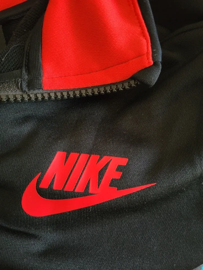 Veste zippée garçon Nike noir et rouge - photo numéro 5