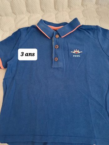 Polo bleu sergent major 3 ans