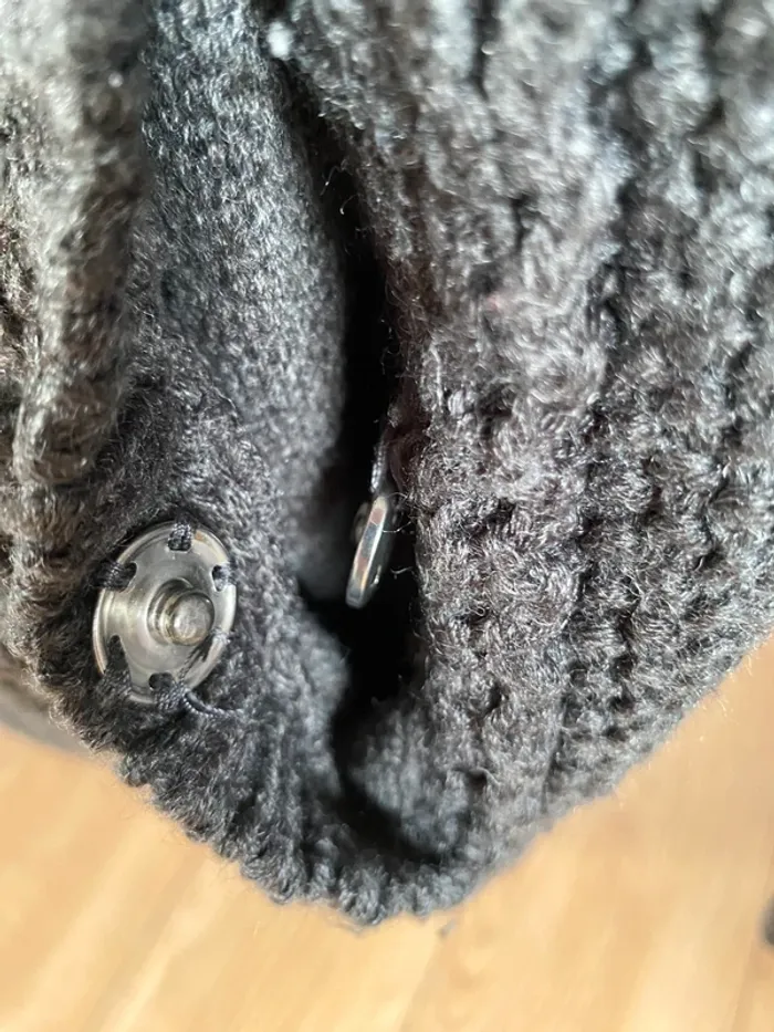 Gilet hiver à capuche Jennyfer taille M gris foncé - photo numéro 6