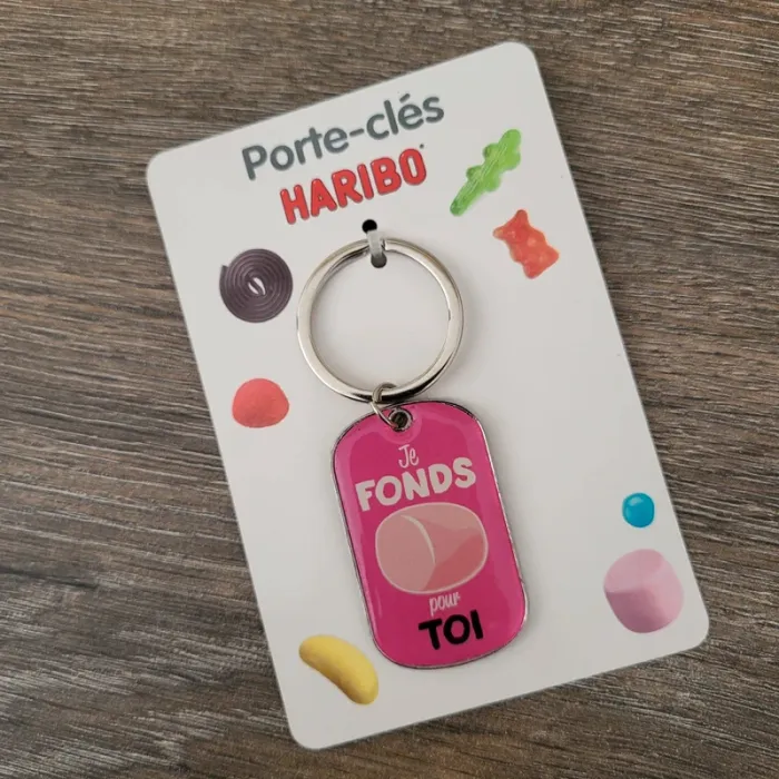 Porte clés Haribo chamallow