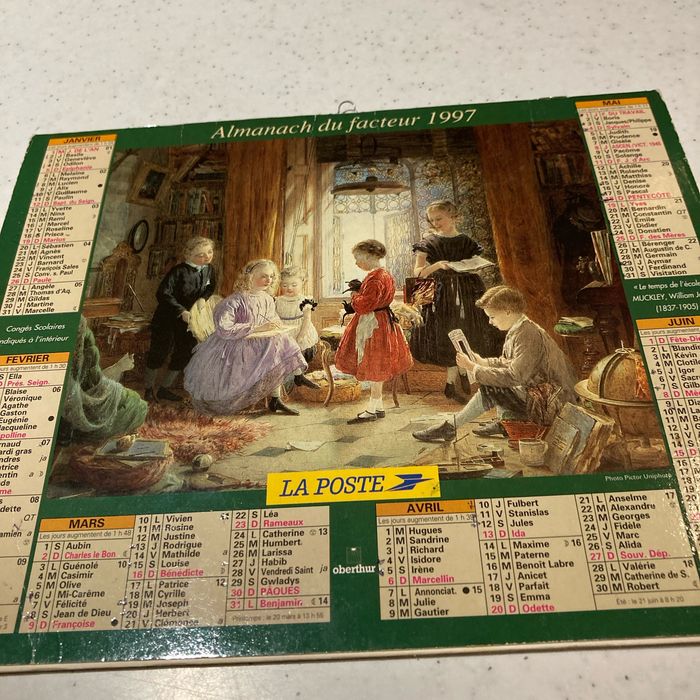 Calendrier 1997 identique à 2025 - photo numéro 2