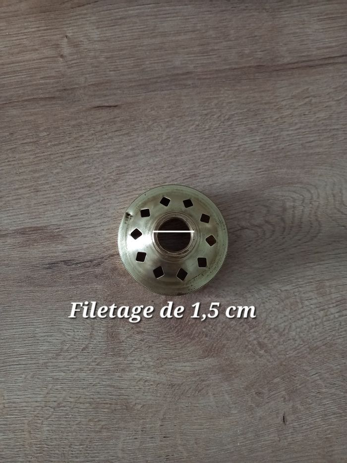 Douille B40 ancienne en laiton et céramique. - photo numéro 8