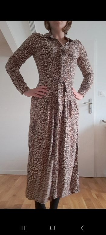 Robe chemise manches longues Stradivarius