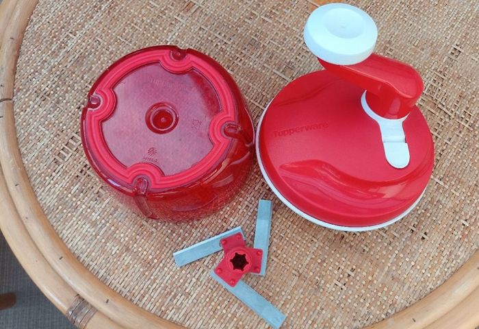 Quick chef Tupperware rouge et blanc - photo numéro 7