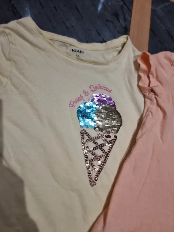Lot de 3 t-shirts manches courtes 5 ans - photo numéro 3