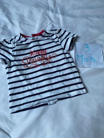 T-shirt 3 mois fille