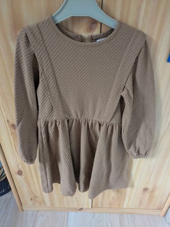 Robe marron fille manches longues Vertbaudet