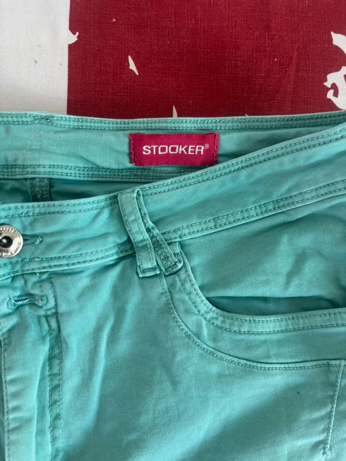Pantacourt vert mente stooker taille 42 - photo numéro 2