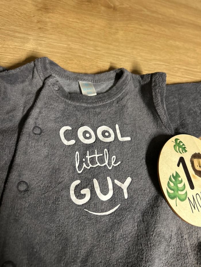 Pyjama gris Cool Little Guy - photo numéro 3