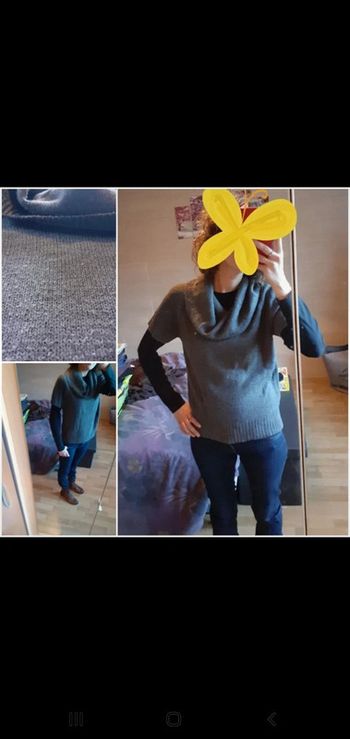 Pull col roulé manches courtes taille 38