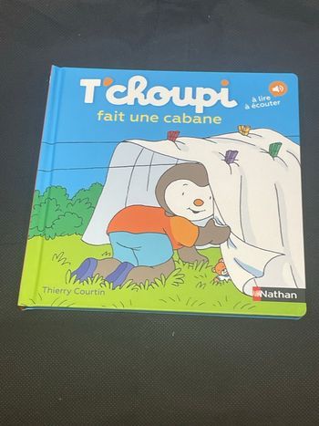 Livre Tchoupi fait une cabane