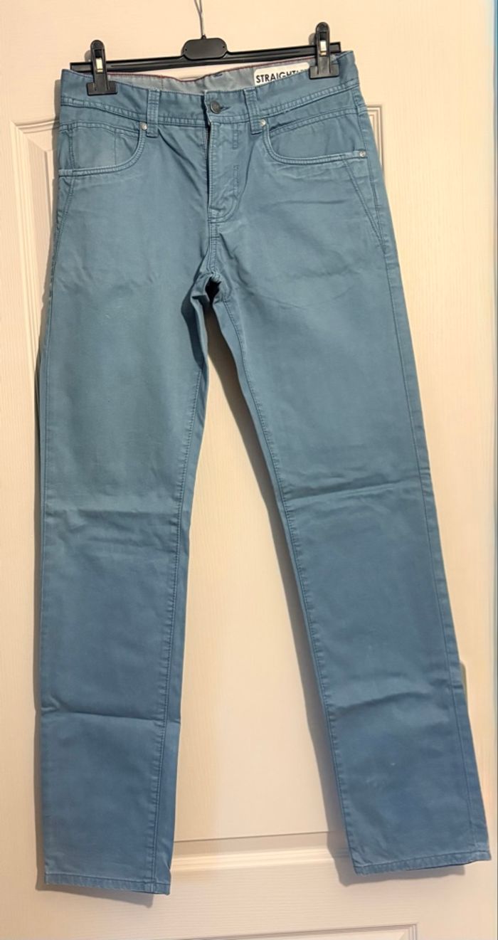 Chino homme Jules – Straight – W27 L34 – Bleu – TBE