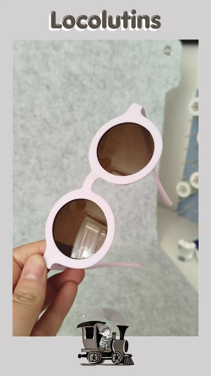 🚂 lunettes de soleil fantaisie violet clair - photo numéro 2