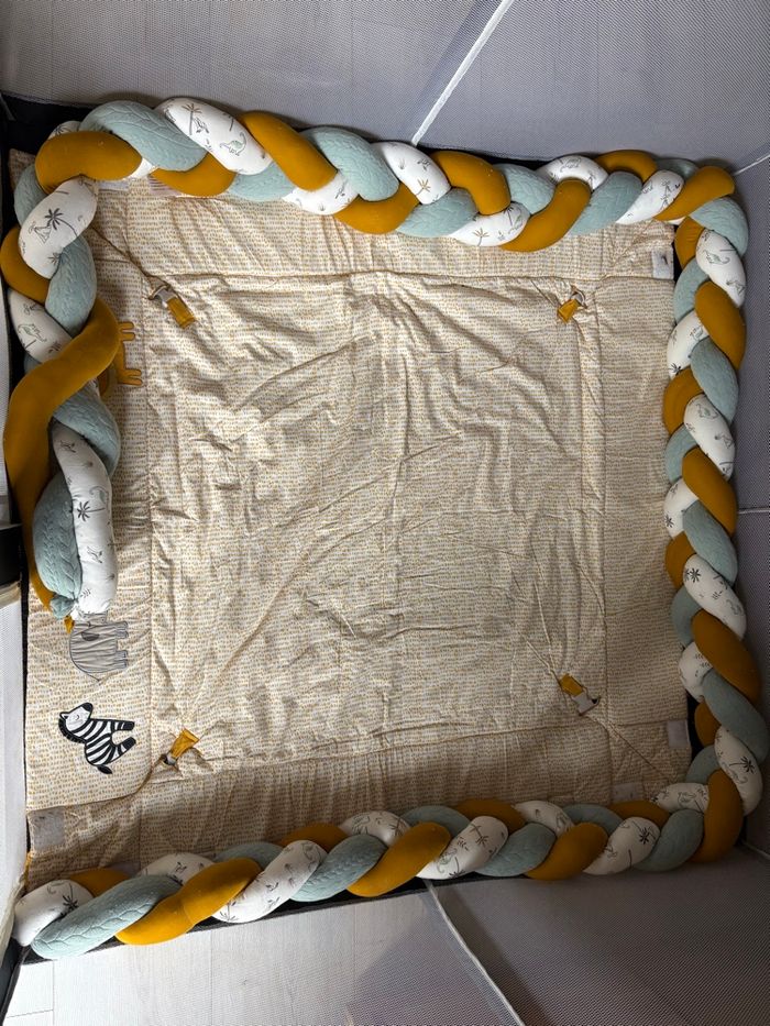 Parc tissu 130 x 130 x 65 cm - photo numéro 3