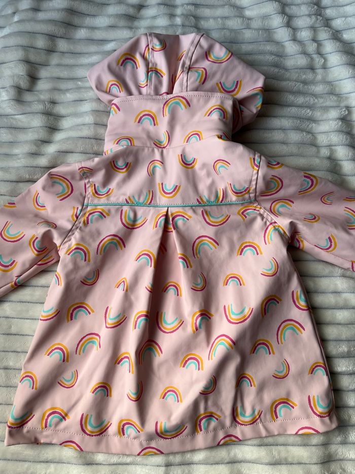 Manteau imperméable rose à arcs-en-ciel Orchestra – Taille 9 mois - photo numéro 3