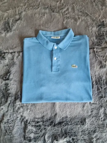 Polo Lacoste bleu ciel, M Hommes
