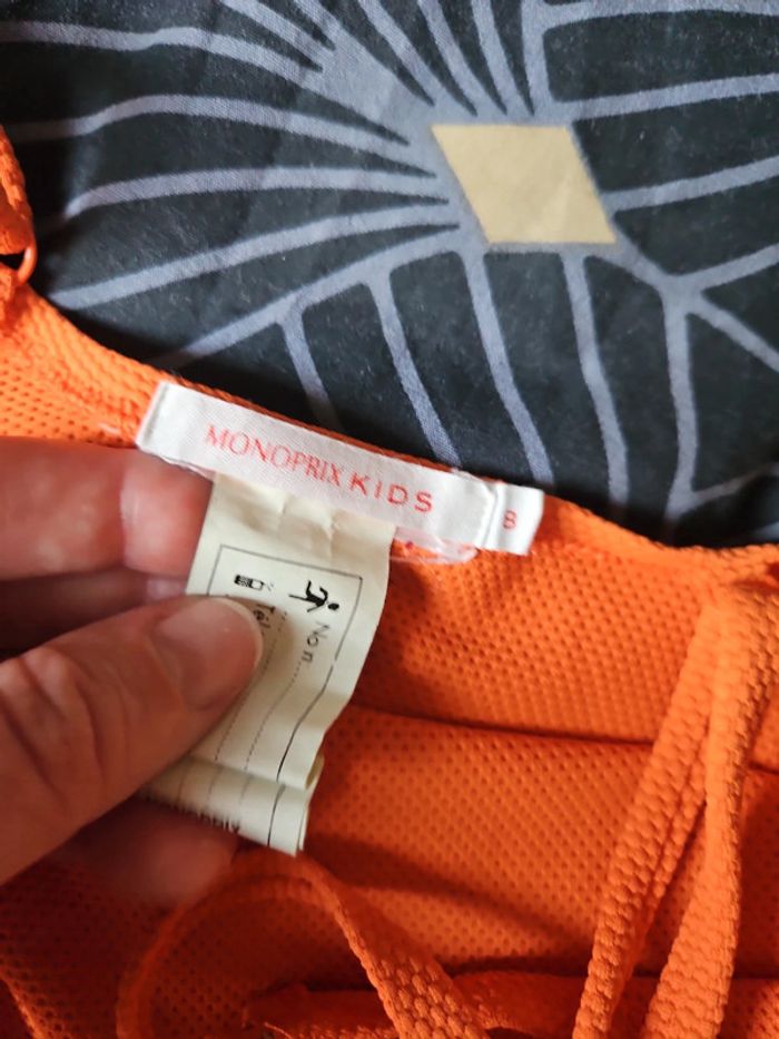 Maillot de bain orange 8 ans Monoprix - photo numéro 4