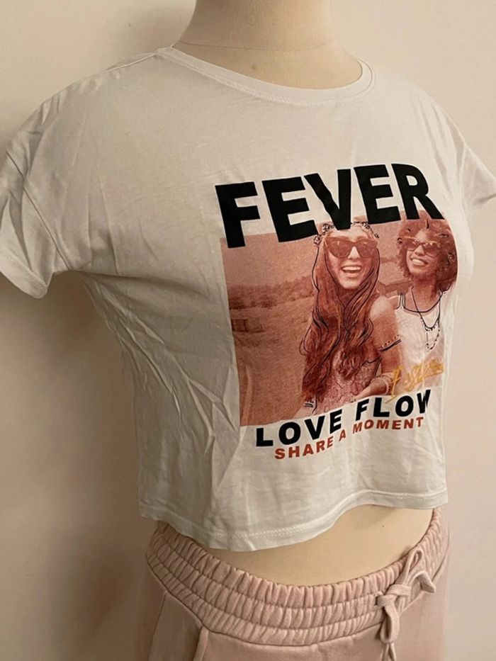 Crop top blanc Fever