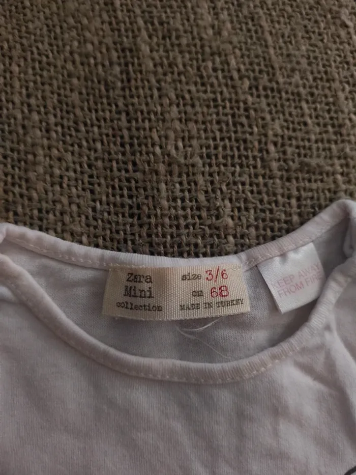 T-shirt fille 3/6 mois Zara excellent état - photo numéro 3