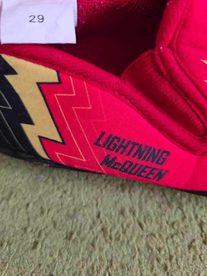 CHAUSSONS GARÇON DISNEY THE PIXAR CARS ROUGE TAILLE 29 - photo numéro 6