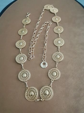 Ceinture Métal femme cercles dorés