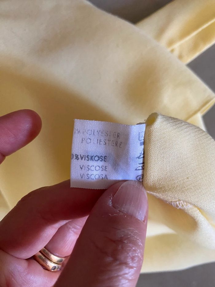 Top Caraco débardeur à bretelles jaune Erfo taille 38 - photo numéro 16