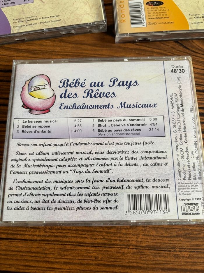 lot de 3 CD de « musique détente » pour bébé ou  enfant - photo numéro 6