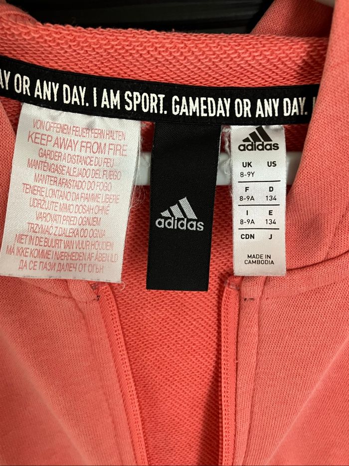 Sweat rose Adidas 8-9 ans - photo numéro 4