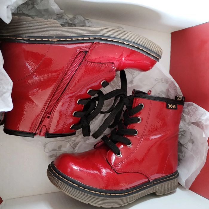 Bottines style Dr Marteens rouges pointure 29 Xti Kids - photo numéro 7